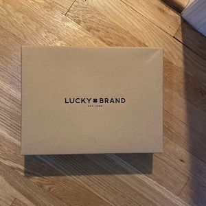 Lucky Brand booties brown suede size 8 inch women